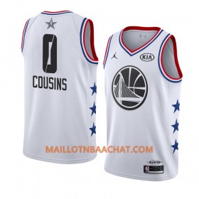 Maillot NBA Golden State Warriors DeMarcus Cousins 0 2019 All-Star Jordan Brand Blanc Swingman - Homme